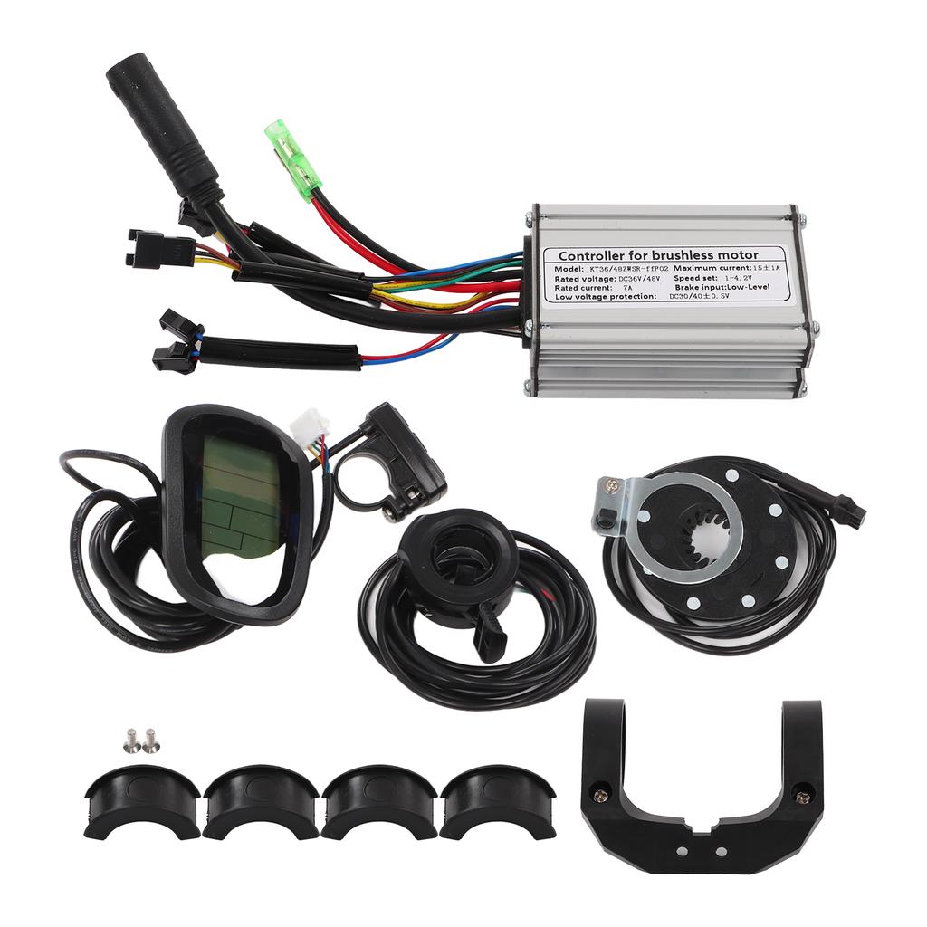 15A 36V 48V 250W Brushless Motor Controller LCD6 Display Panel Kit Lithium Battery Modification Controller for Electric