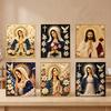 Christmas DIY Art Kit Sacred Heart of Jesus, Creative Gift Holiday Home Diamond Painting Decor