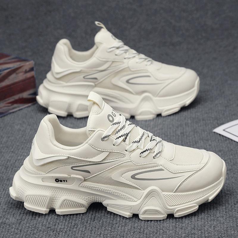 Mesh sneakers men's casual dad shoes men's autumn 2024 new men's shoes platform heightening shoes student