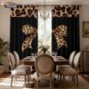 Custom Leopard Print Bowknot Blackout Curtains - Thick, High-Precision Sun Protection
