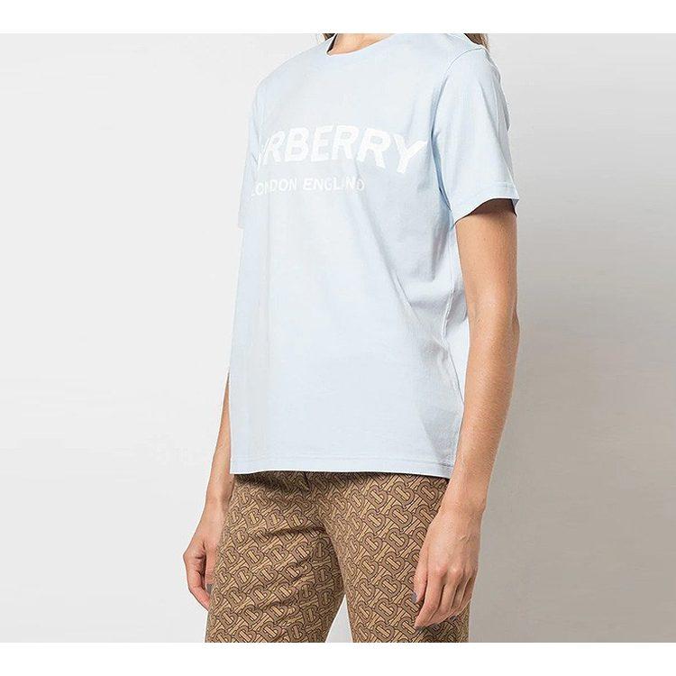 Burberry Regular Sleeve T Shirt Women's Sky Blue 80212711