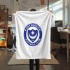 1PC Portsmouth Football Club Patterned Flannel Blanket Suitable For All Seasons for Home Decor Warmth and Comfort Gifts Holiday Present