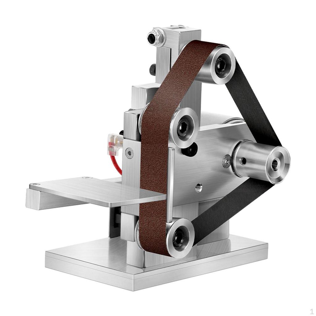 Elektrische Mini-Bandschleifmaschine Tischschleifmaschine Aluminiumlegierung Professionelle Tischpoliermaschine für