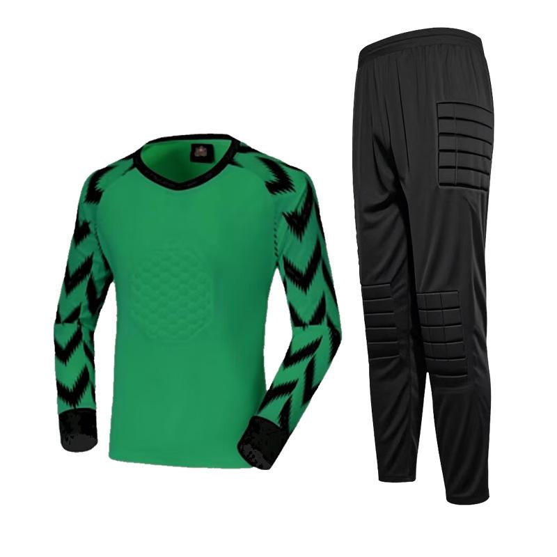 Factory Direct Sales, a Goalkeeper Suit, Anti-drop and Anti-collision Sponge Pad Set, Cross-border Training Football Suit.