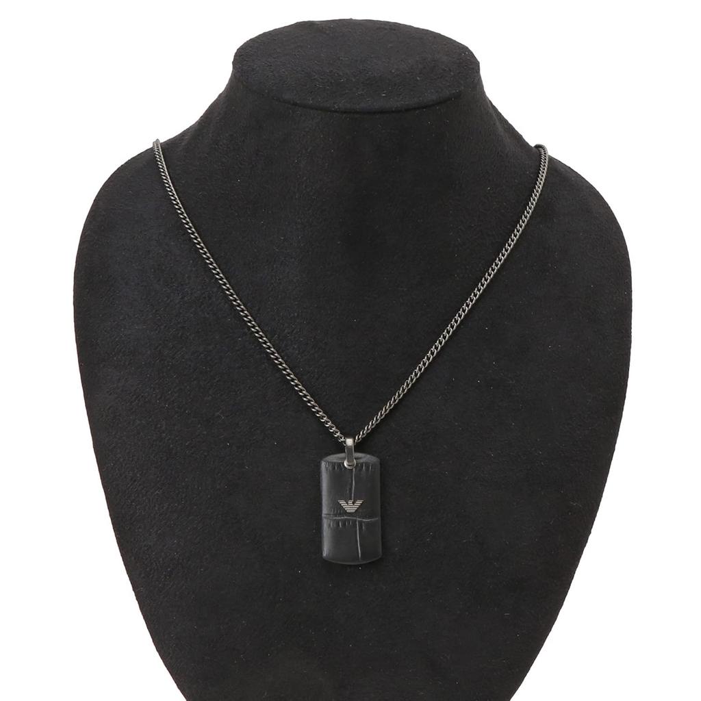 Emporio Armani Necklace Pendant Black [Used]