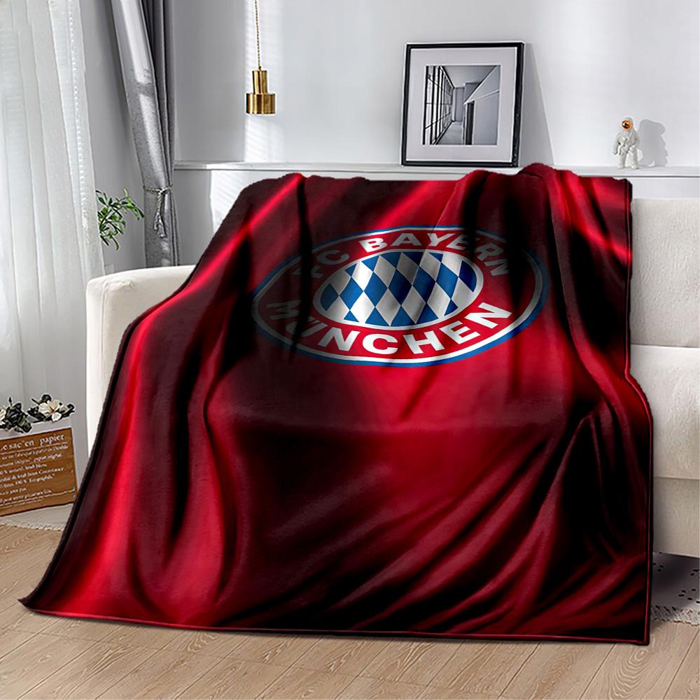 Bayern Munich Blanket Comfortable Perfect for Office Office Chair Bedding All-Season Use Modern Style Best Holiday Gift for Friends Family