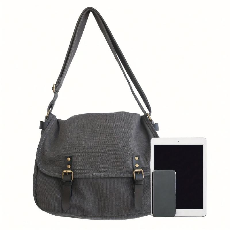 Stor Kapacitet Afslappet Alsidig Studenter Vintage Budtaske Pendler Skulder Crossbody Taske
