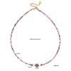 Natural Lavender Amethyst Beaded Necklace & Bracelet Set - Non-Fading, Versatile Clavicle Chain