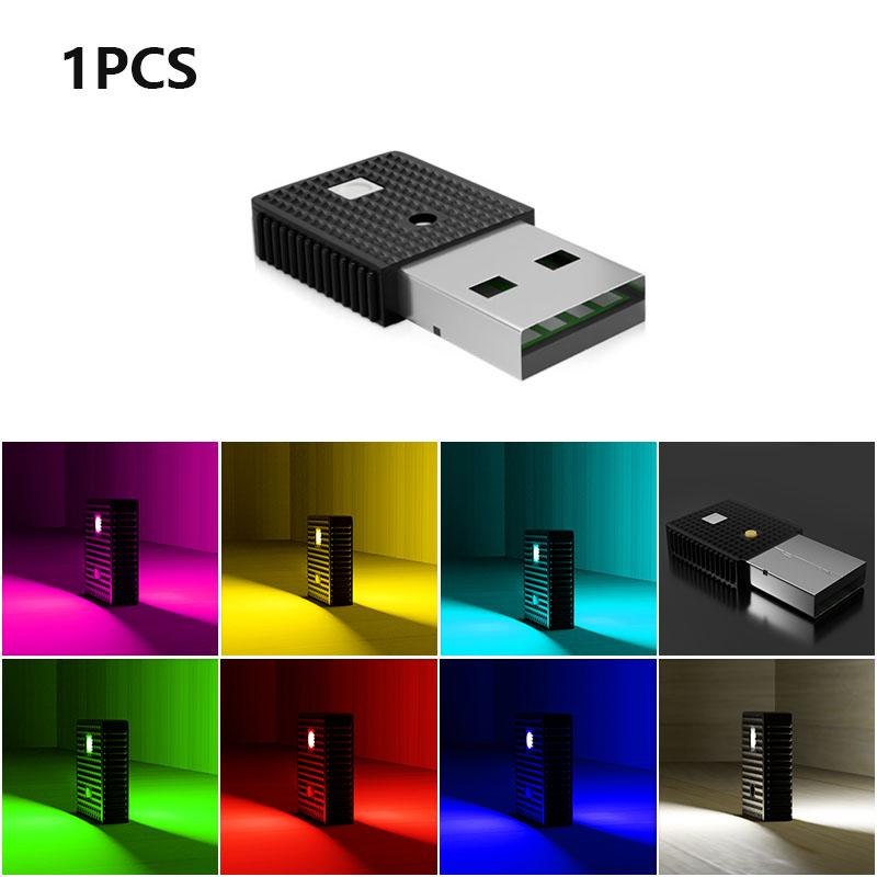 

Mini USB LED Car Lights Auto Interior Atmosphere Light Touch Lighting Neon Ambient Night Lights Colorful Decorative Lamp