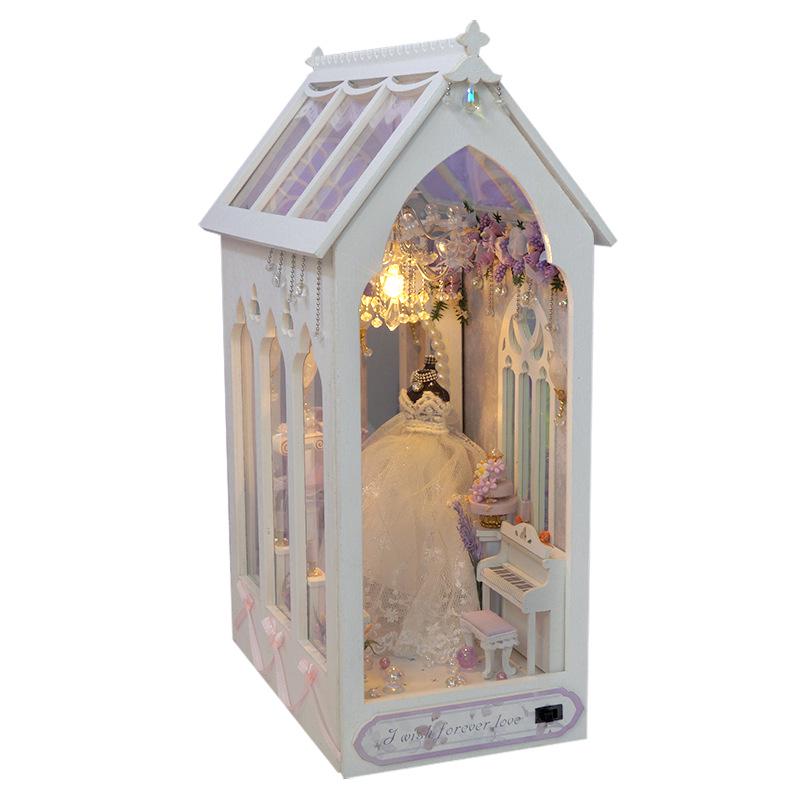 Tianyu TC21 Eternal Fragrance DIY Miniature House Bookend - Creative Handmade Assembly Model for Qixi Birthday Gift