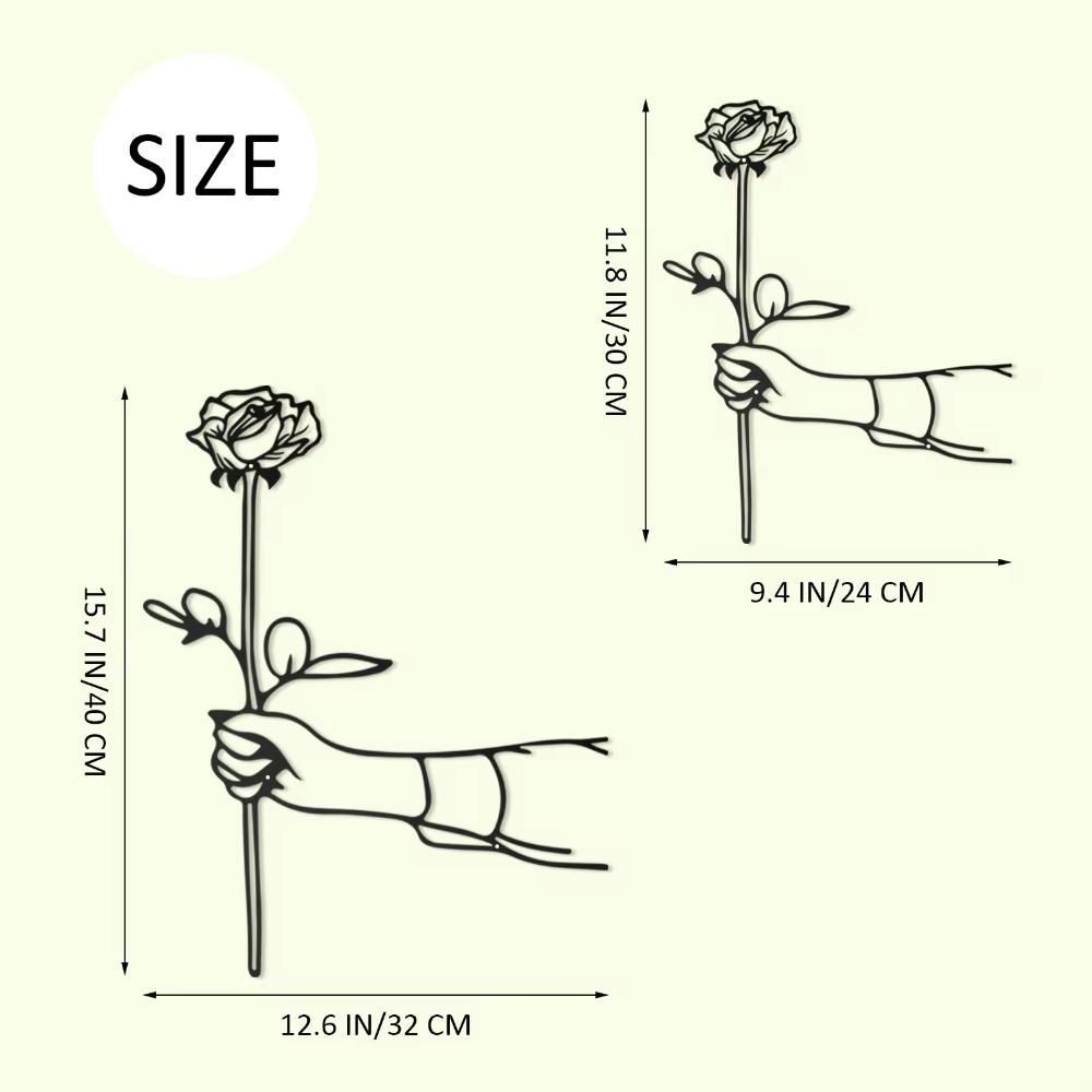 Металлический ручной розовый черный настенный декор - Минималистичная подвеска с линейным — фото 3