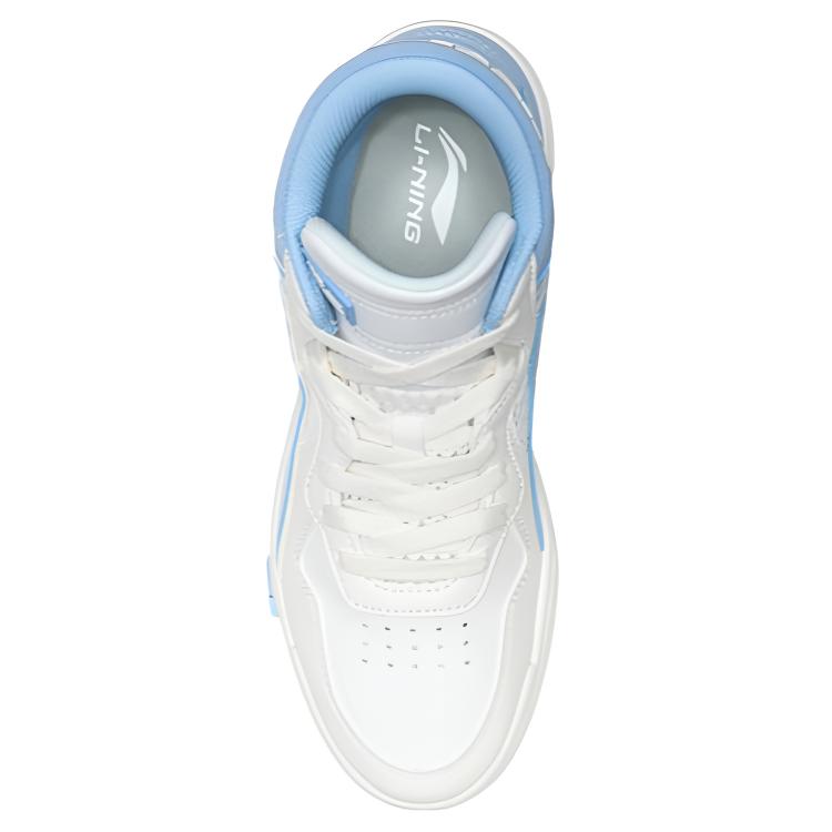 Li Ning We Wo Fabric Synthetic Leather Disney Collaboration Superwave Mid Classic Casual Lightweight Slip Resistant High Top Sneakers AGCQ204-3