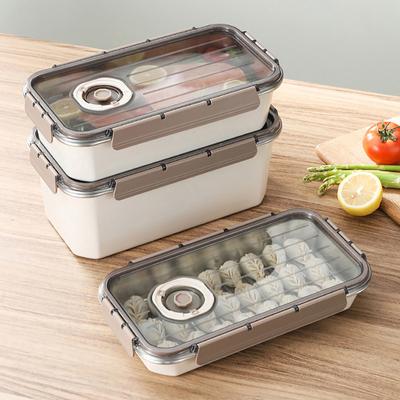 MeyJig Scatola Pranzo in Acciaio Inossidabile Contenitore per Cibo da Frigorifero Scatola Ermetica per Conservazione Scatola Bento Sigillata