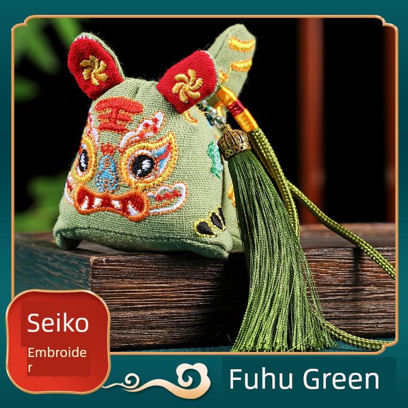 Dragon Boat Festival Sachet Perfume Bag Three-Dimensional Embroider Tiger Pendant Finished Product Argy Wormwood Mosquito Repellent Portable