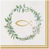Premium Airlaid Cutlery Napkin Bags, "Eucalyptus", 40 X 40 25 Pcs