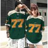 Mens Oversized Hip Hop Streetwear T-Shirt Loose Fit Short Sleeve Cotton Graphic Tee
