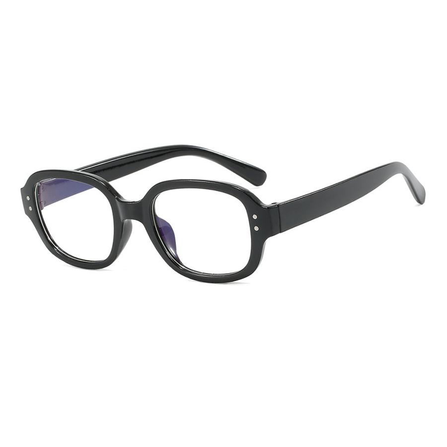 Retro Narrow Oval Shaped Glasses Frame Female Concave Design Street Pography Personalized Flat Mirror Simple Design