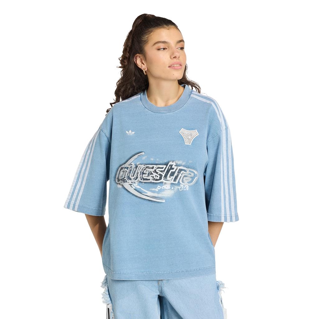 ADIDAS Adilenium Season 5 Oversized Denim T-Shirt - Light Blue / Kz5011
