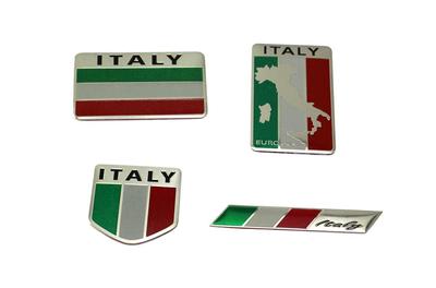 Speed Mao Stylish Italian Emblem Plate Sticker Set of 4