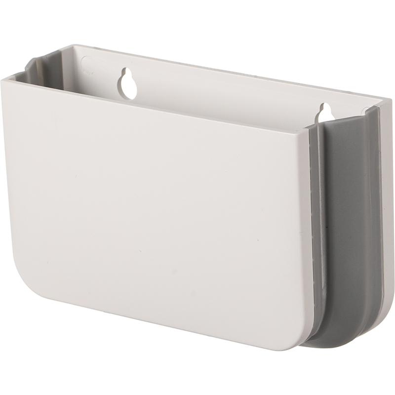 

Modern Plastic Magnetic Storage Box Holder Punch-Free Refrigerator Side-Mounted Pen Cup Wall Sticker Single Foldable белый