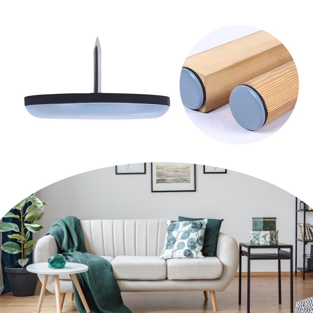 50Pieces Multipurpose Table Chair Foot Sliders Sturdy ABS Furniture Leg Pad Floor Protectors With Screws Designs