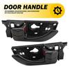 Interior Door Handle For 2008-2010 Hyundai Sonata Set of 2 Rear Black
