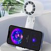 100 Speed Levels Mini Handheld Fan USB Rechargeable Cool Breeze LED Display for Makeup and Study