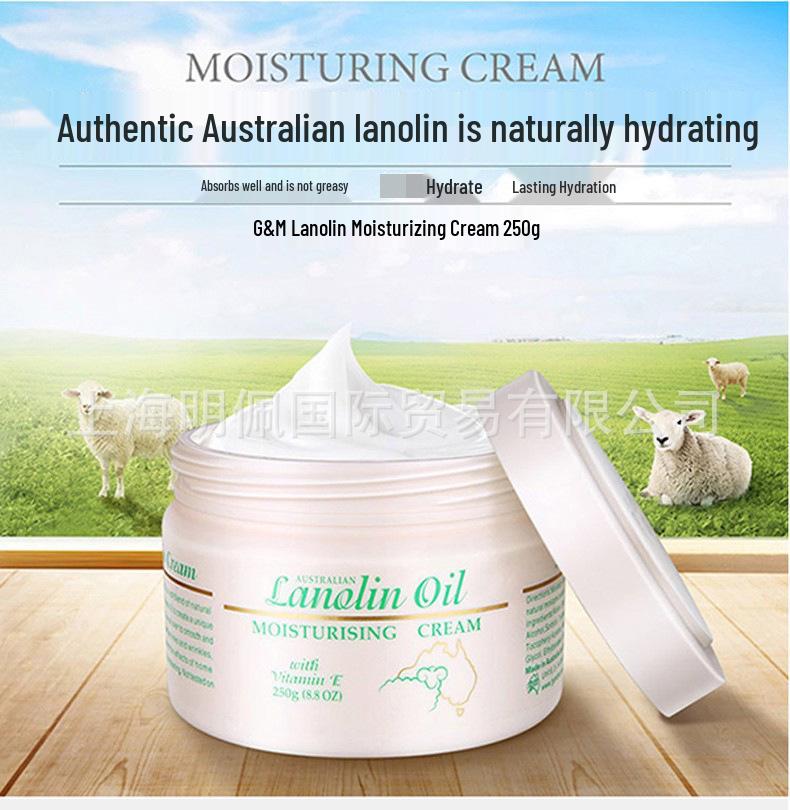 G&M Australia Lanolin Kozí mléko Med Hydratační krém 250g