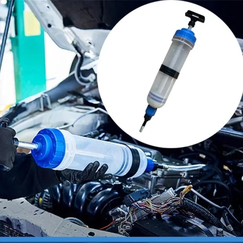 Heavy Duty Hand Pump 1500ML Oil Syringes Extractor Tool with Corrosion Resistant Design Suitable for Vehicle Maintenance