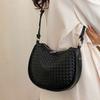 Shoulder Bag, High-end Woven Handbag, Women's Soft Leather Fashionable Dumpling Bag, Daily Commuting Women's Shoulder Bag