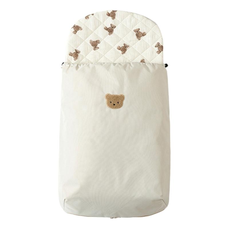 

Детские коляски Муфта для ног Уютная и Водонепроницаемая Дизайн Чехол-спальный мешок для младенца для использования на открытом воздухе Осенью и Зимой бежевый