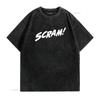 Scram T Shirt vintage Washed designer clothes Top For Everyday Wear Slightly Breathable Stylish Stretched Soft Comfortable