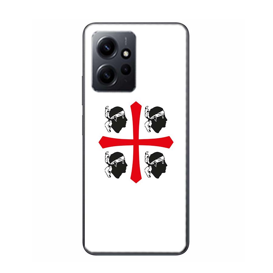 Flag of Sardinia Phone Case For Redmi Note 14 15 Pro 5G 13 12 Pro Plus 11 11T 11E 11S 10 Pro 10S 9 9S Cover Cell Clear TPU Capa