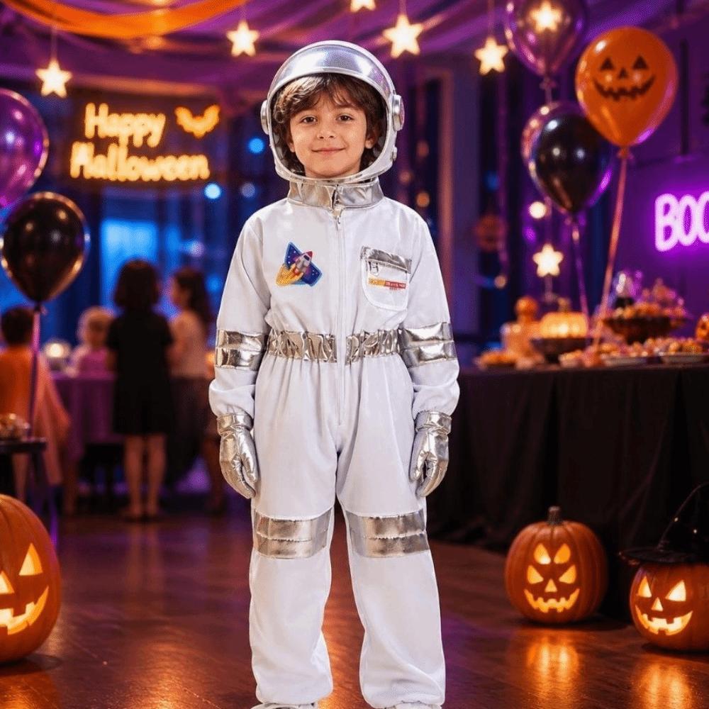 With Gloves Spaceman Costume With Hat Space Suit Bodysuit Cosplay Costume Role Play