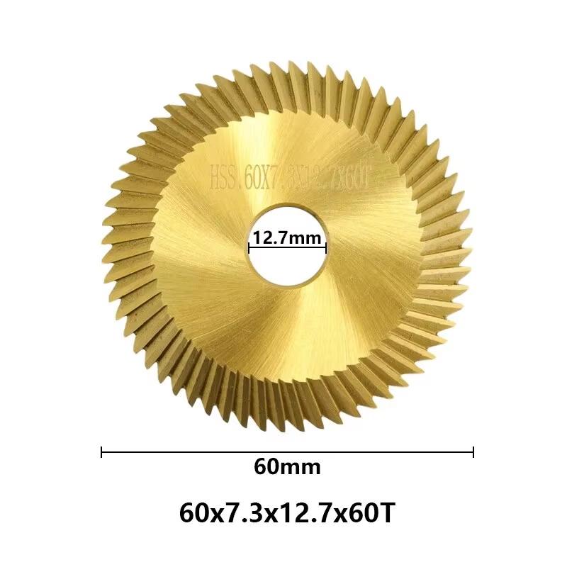 CMCP 60/70mm Key Machine Saw Blade 60 80 Teeth Double Side HSS Key Cutter Milling Cutter for Copy Keys Duplicate Machine