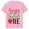 Sweet One Strawberry Birthday Party T-shirt Casual Top T Shirt Family Matching Girls 1st Birthday Graphic Adult Kids Tee T-Shirt