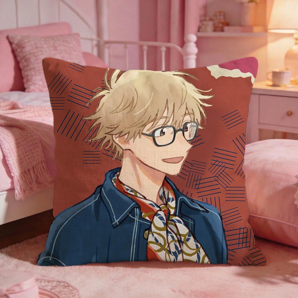 Skip And LLoafers Anime Cushion Cover Premium Comfort Reversible Pillow Cove Two In One Design For Any Room Car Interior