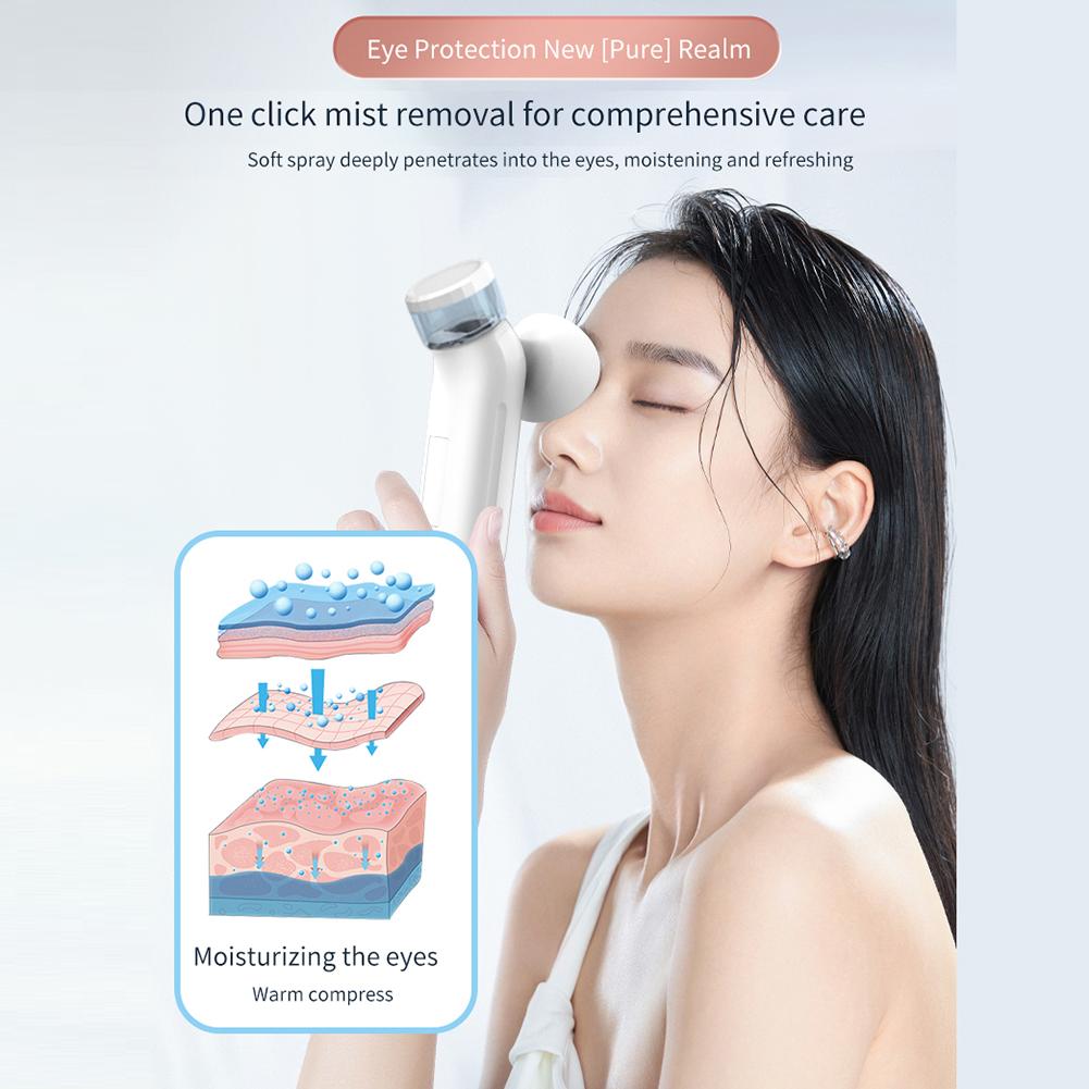 Electric Eye Massager with Nano Steam Hot Cold Compress & Moisturizing Spray Eye Massager Mask Humidifier for Eye Fatigue Relief