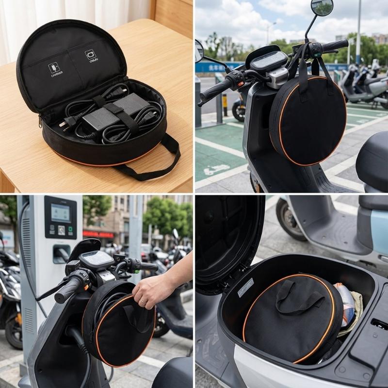 Tessuto Oxford Impermeabile Custodia per Attrezzi Borsa Circolare Portatile Per Attrezzi da Ferramenta Storage Cavi Auto