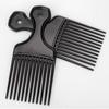 Plastic Fork Hairbrush Black Pick Comb Curly Afro Insert Hair Combs  Salon