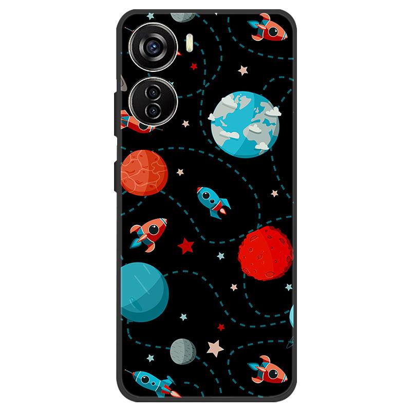 For ZTE Nubia Neo 5G Case Silicone Luxury Space Soft Bumper for ZTE Nubia Neo 5G Phone Cover TPU Funda Nubia Neo Fashion Bag