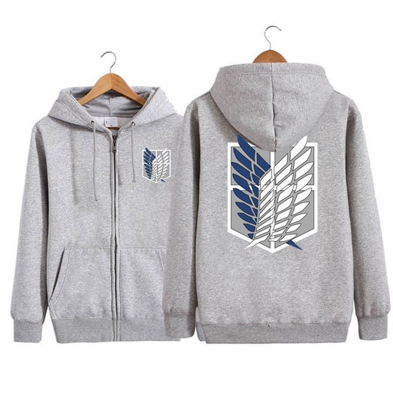 

Атака на гигантских толстовок на молнии Крылья свободы Капитан расследования Капитан аниме Кардиган Атакующая гигантская одежда