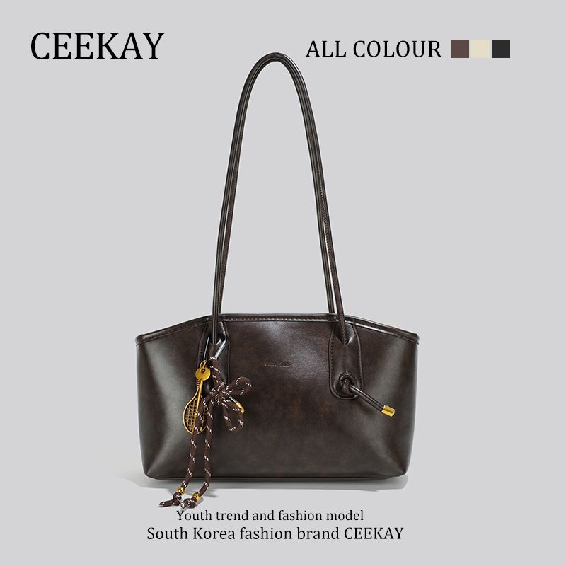 

Ceekay Genuine Goods Fancy Fall and Winter Underarm Shoulder Bag Coffee