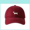 Original Design Corgi Embroidered Baseball Cap With Wide Brim For Sun Protection And Breathability