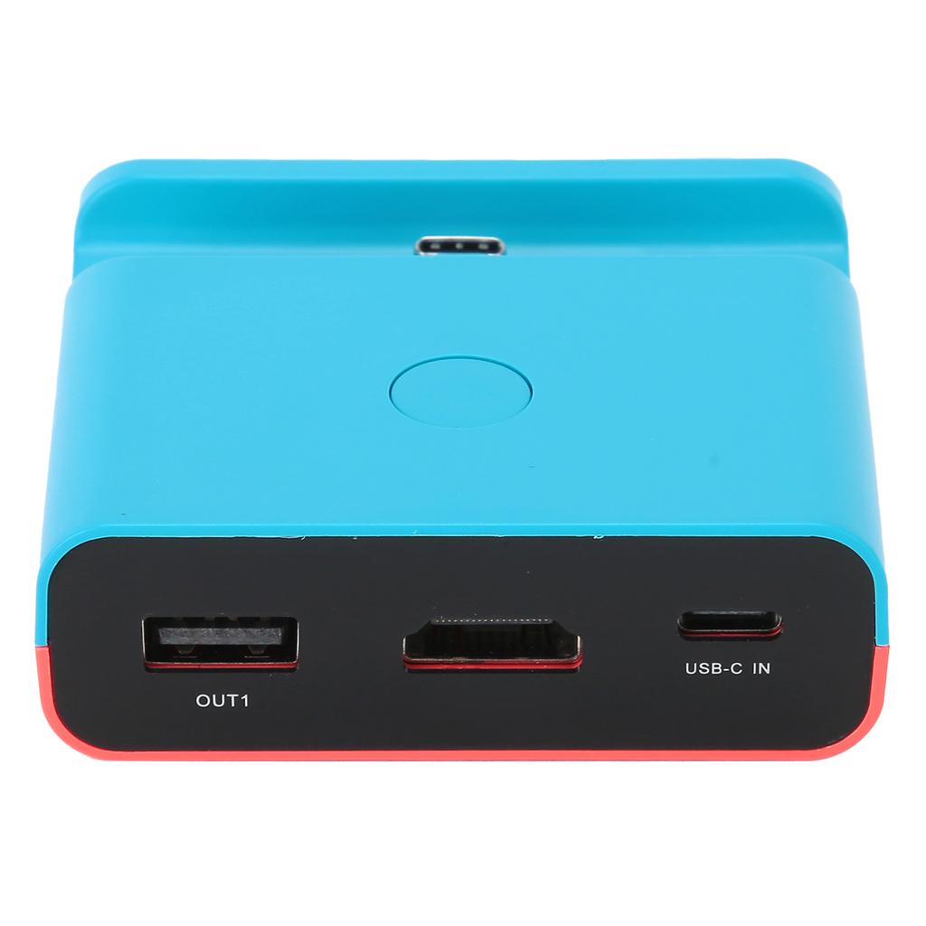 HDMI Video Converter Adapter for Switch Lite Game Machine Portable Mini Charging Dock StandBlue Red