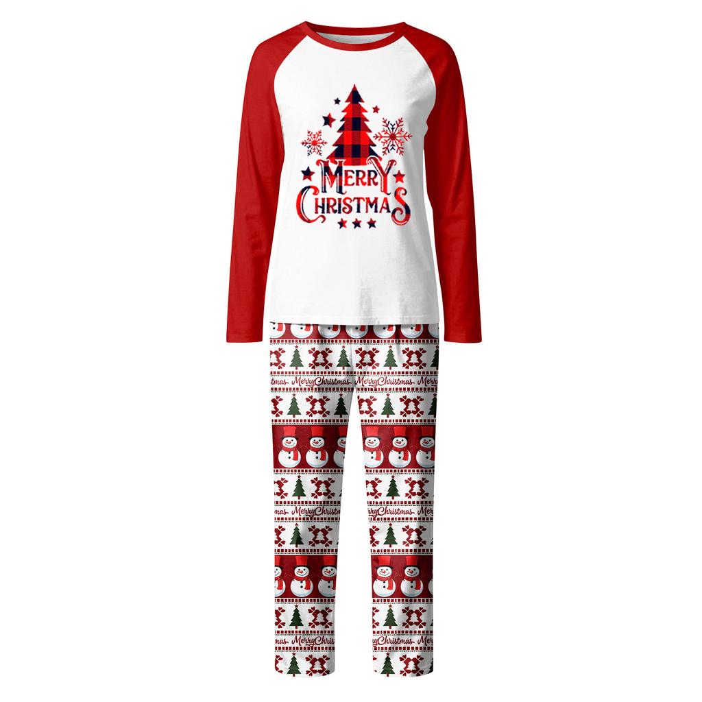 Family Matching Print Sets Pajamas Loungewear Outfits Family Matching Long Sleeve Tops+Pants Set