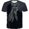 Women/men Summer Fashion 3D Britney Printing T Shirt Casual Short Sleeve Tops Tee Sports Wear Unisex Kids Summer T Shirt