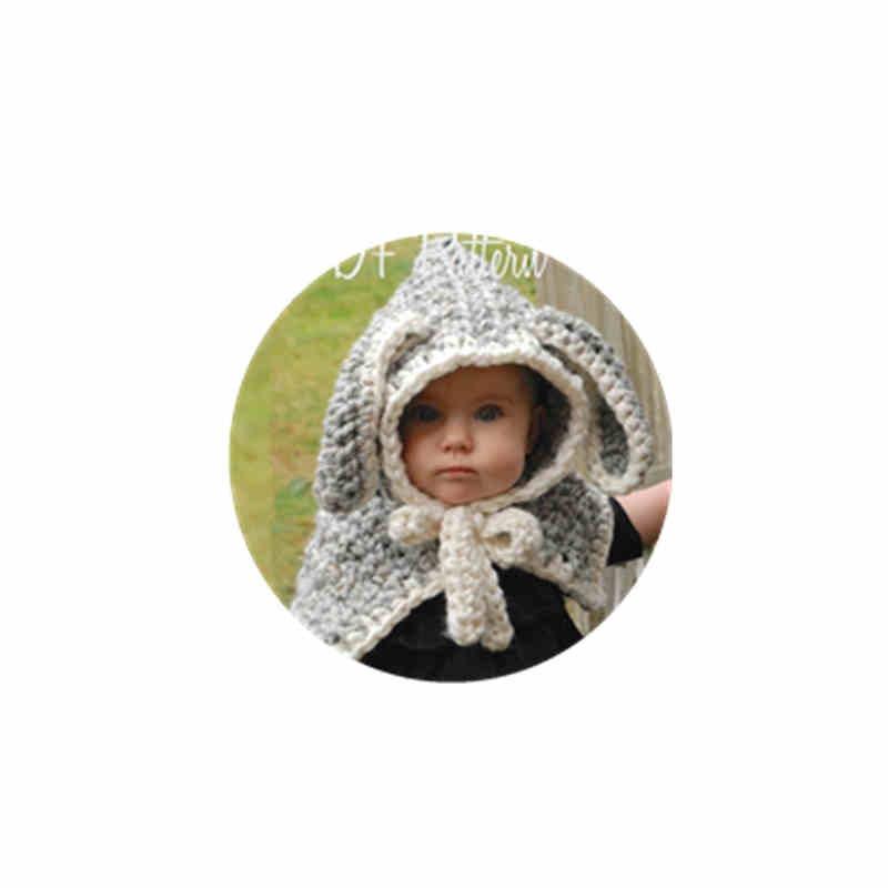 Cartoon Rabbit Cape Hat Winter Hand-woven Wool Hat Autumn and Winter New Children's Hat Versatile Scarf Set