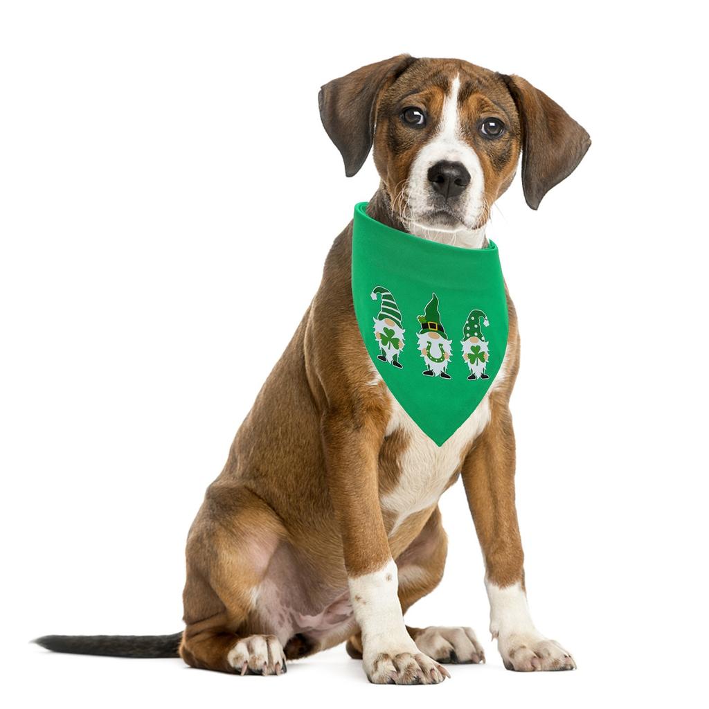 St. Patrick's Day Dog Bandanas  Dog Scarf Green Washable Scarf