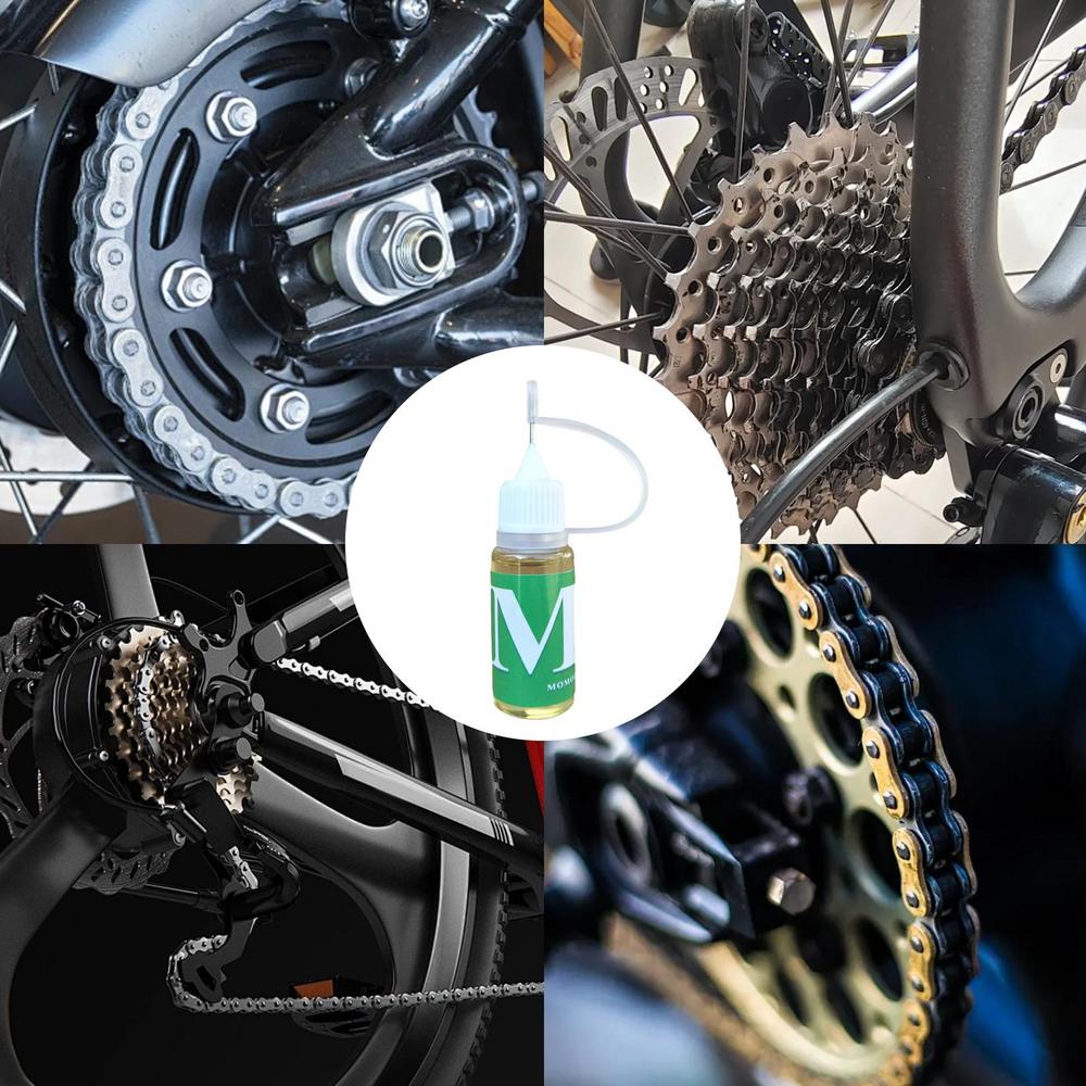 Aceite para Cadena de Bicicleta de 10 ml Lubricante de Bicicleta de Larga Duración Aceite de Mantenimiento Lube Aceite Lubricante Seco para Cadena para Bicicleta de Carretera para Todo Clima